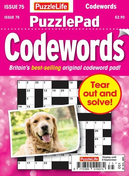 PuzzleLife PuzzlePad Codewords — 11 August 2022