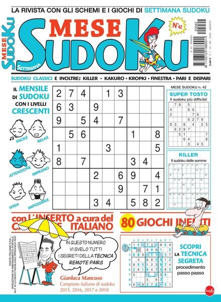 Settimana Sudoku Mese — 10 agosto 2022