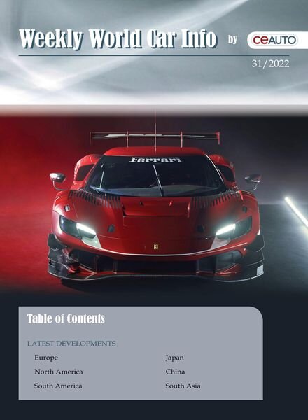 Weekly World Car Info — 06 August 2022