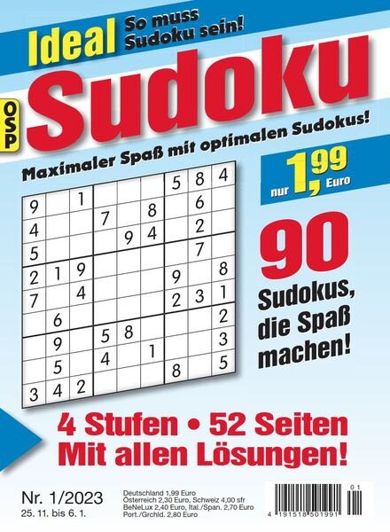 Ideal Sudoku — Nr 1 2023