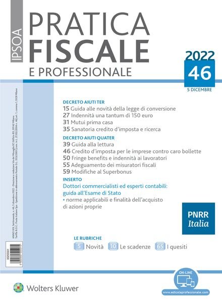 Pratica Fiscale e Professionale — 5 Dicembre 2022