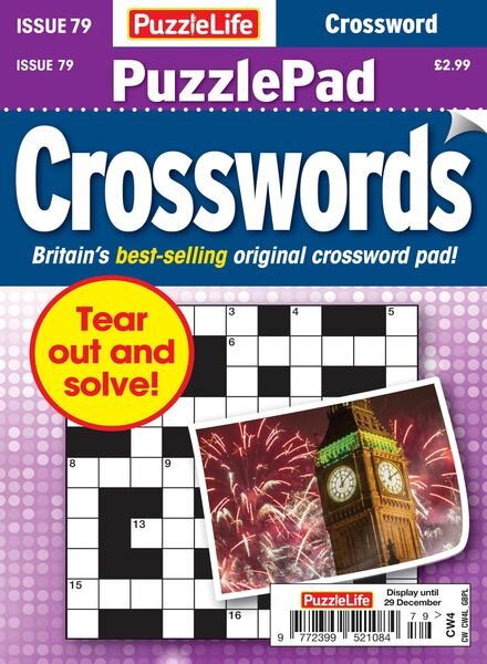 PuzzleLife PuzzlePad Crosswords — 01 December 2022