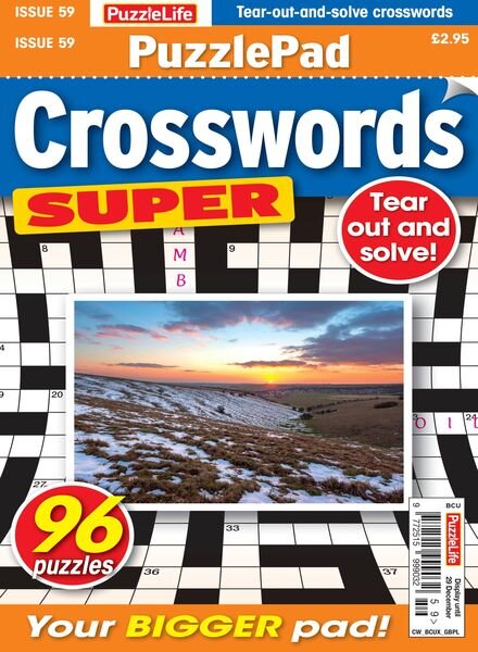PuzzleLife PuzzlePad Crosswords Super — 01 December 2022
