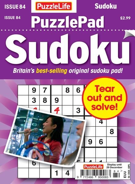 PuzzleLife PuzzlePad Sudoku — 01 December 2022