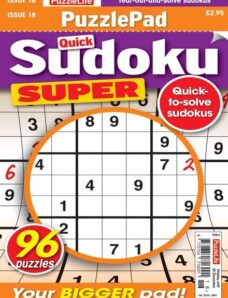 PuzzleLife PuzzlePad Sudoku Super – 01 December 2022