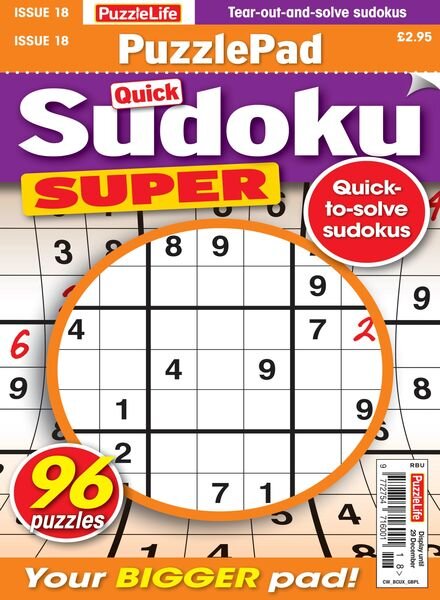 PuzzleLife PuzzlePad Sudoku Super — 01 December 2022