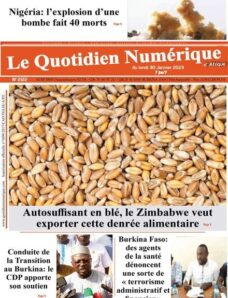 Quotidien Numerique d’Afrique – 30 janvier 2023