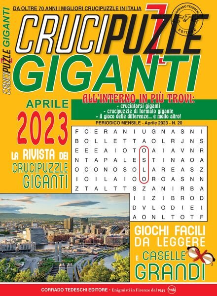Crucipuzzle Giganti — 15 marzo 2023