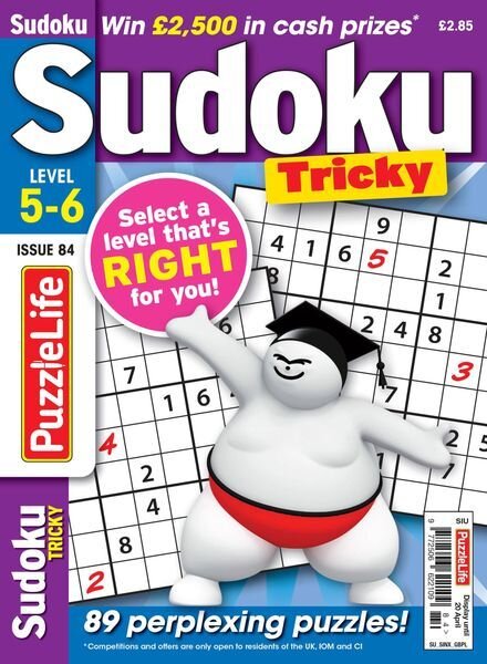 PuzzleLife Sudoku Tricky — March 2023