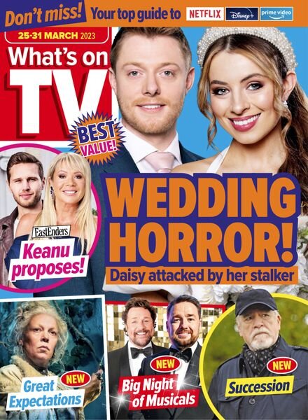 What’s on TV — 25 March 2023