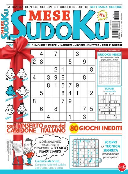 Settimana Sudoku Mese — 15 Novembre 2023