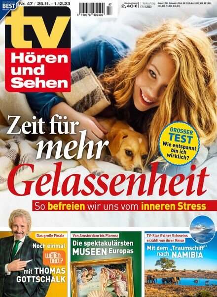 TV Horen und Sehen – 17 November 2023