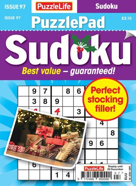 PuzzleLife PuzzlePad Sudoku — Issue 97 — November 2023