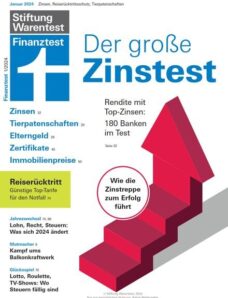 Stiftung Warentest Finanztest — Janaur 2024