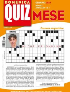 Domenica Quiz Crucipuzzle – Gennaio 2024
