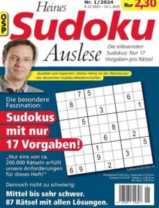 Heines Sudoku Auslese — Nr 1 2024
