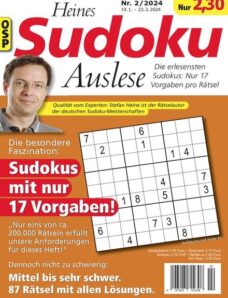 Heines Sudoku Auslese — Nr 2 2024