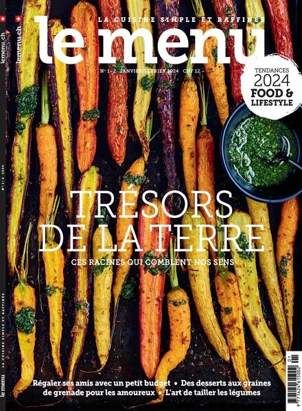 le menu edition francaise — Janvier-Fevrier 2024