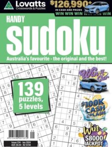 Lovatts Handy Sudoku — Issue 234 — 31 December 2023