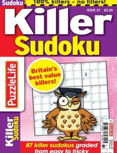 PuzzleLife Killer Sudoku — Issue 37 — 4 January 2024