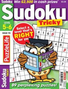 PuzzleLife Sudoku Tricky — Issue 93 — 25 January 2024