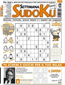 Settimana Sudoku – 5 Gennaio 2024