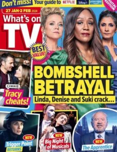 What’s on TV – 27 January 2024