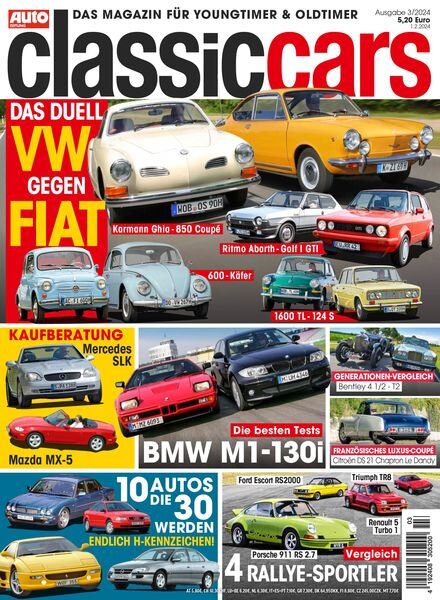 Auto Zeitung Classic Cars – Marz 2024