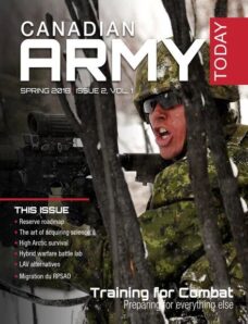 Canadian Army Today — Spring 2018