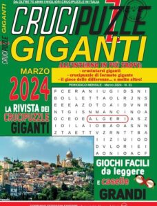 Crucipuzzle Giganti — Marzo 2024