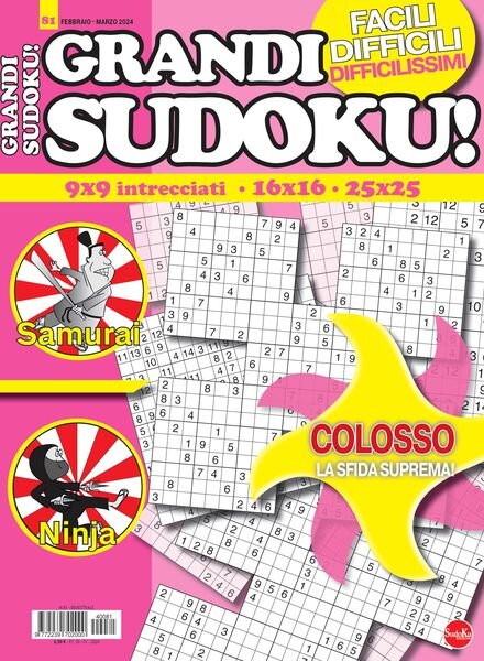 Grandi Sudoku – Febbraio-Marzo 2024