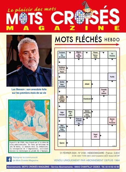 Mots Croises Magazine — 1 Fevrier 2024