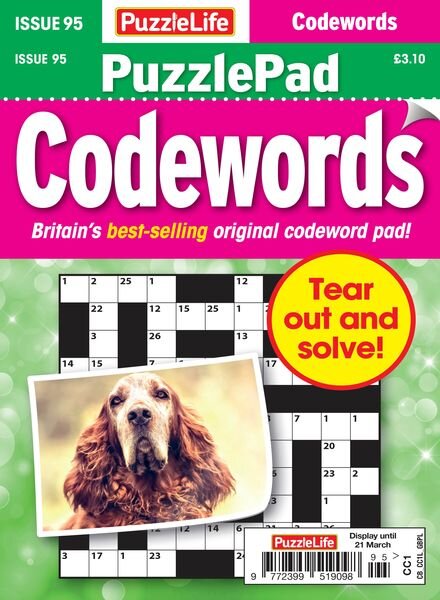 PuzzleLife PuzzlePad Codewords — Issue 95 — 22 February 2024