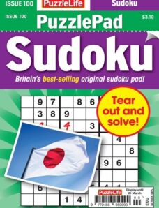 PuzzleLife PuzzlePad Sudoku – Issue 100 – 22 February 2024