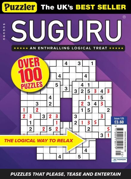 Puzzler Suguru — Issue 125 — 21 February 2024
