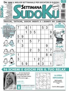 Settimana Sudoku – 23 Febbraio 2024