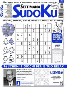 Settimana Sudoku — 9 Febbraio 2024