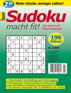 Sudoku macht fit — Nr 2 2024