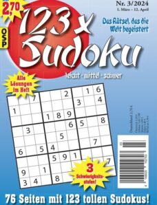 123 x Sudoku – Nr 3 2024