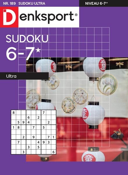 Denksport Sudoku 6-7 ultra — 21 Maart 2024