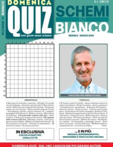 Domenica Quiz Schemi in Bianco – Marzo 2024