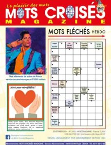 Mots Croises Magazine – 22 Fevrier 2024