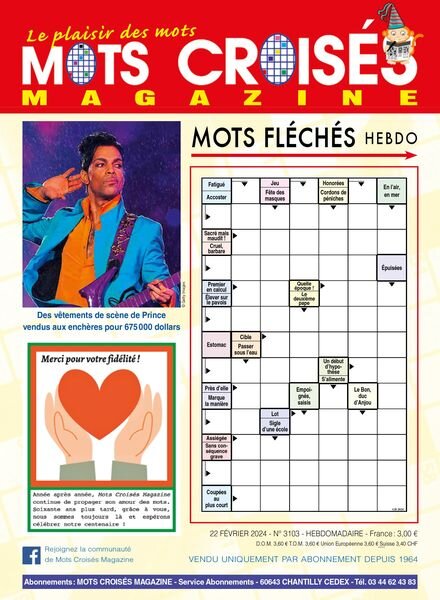 Mots Croises Magazine — 22 Fevrier 2024