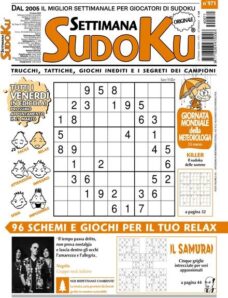 Settimana Sudoku – 22 Marzo 2024