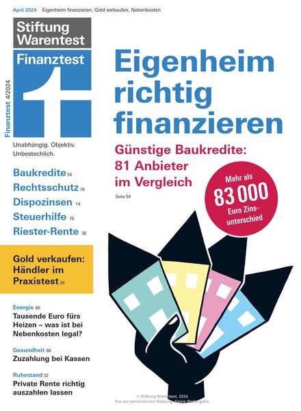 Stiftung Warentest Finanztest — April 2024