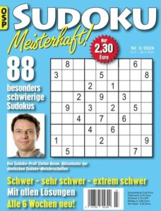 Sudoku Meisterhaft — Nr 3 2024