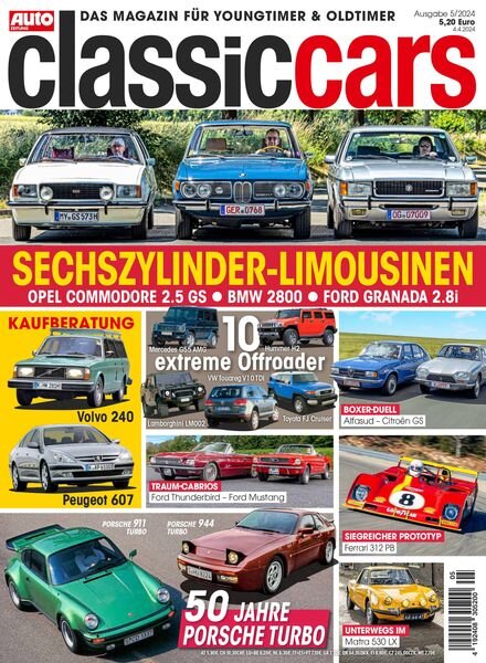 Auto Zeitung Classic Cars — Mai 2024