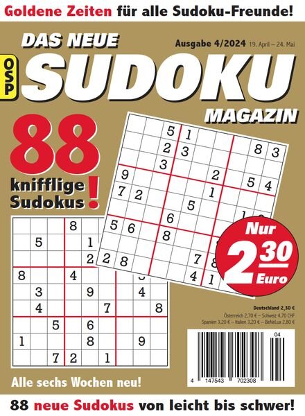 Das Neue Sudoku — Nr 4 2024