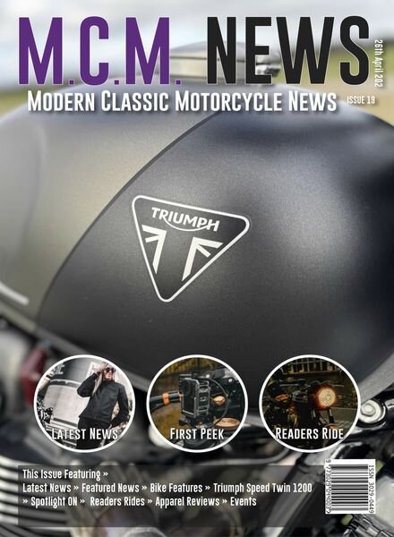 Modern Classic Motorcycle News — Issue 19 — 26 April 2024