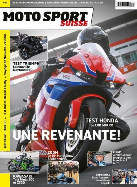 Moto Sport Suisse — Avril 2024